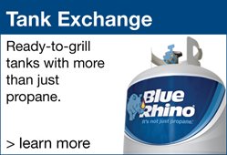 Tank Exchange: Ready-to-grill tanks with more than just propane. Click to learn More